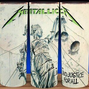 Metallica And Justice For All Heavy Metal Cup Mug Tumbler 20oz